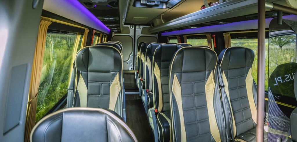Interior of a sprinter van
