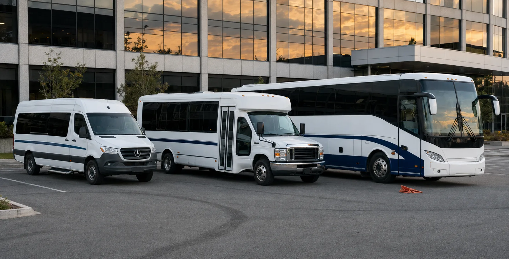 Sprinter van, minibus, and motorcoach fleet options for corporate events in Los Angeles